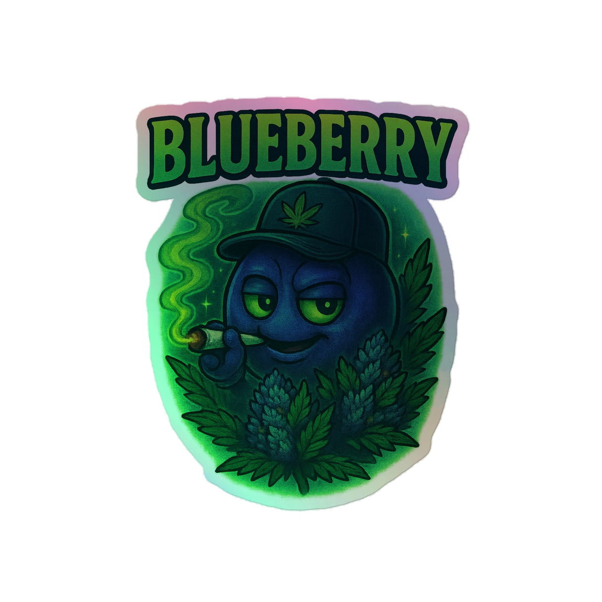 BlueBerry Holographic stickers