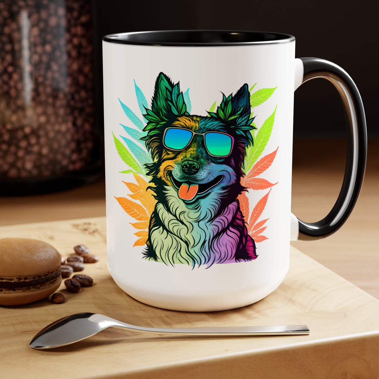 Cannabis Border Collie Mug