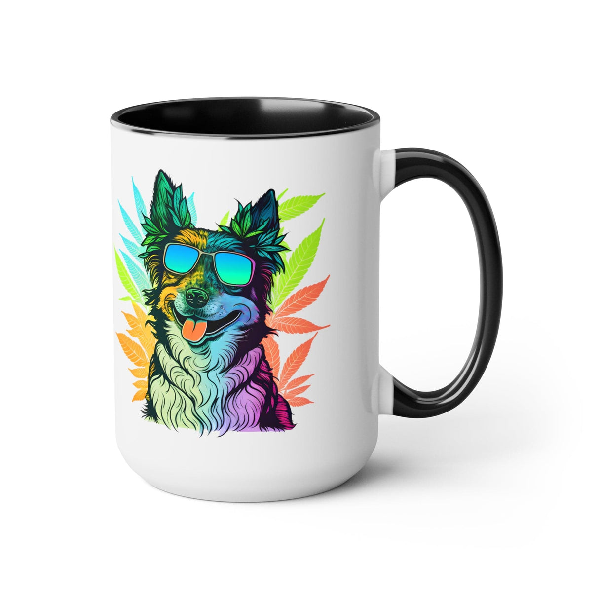 Cannabis Border Collie Mug