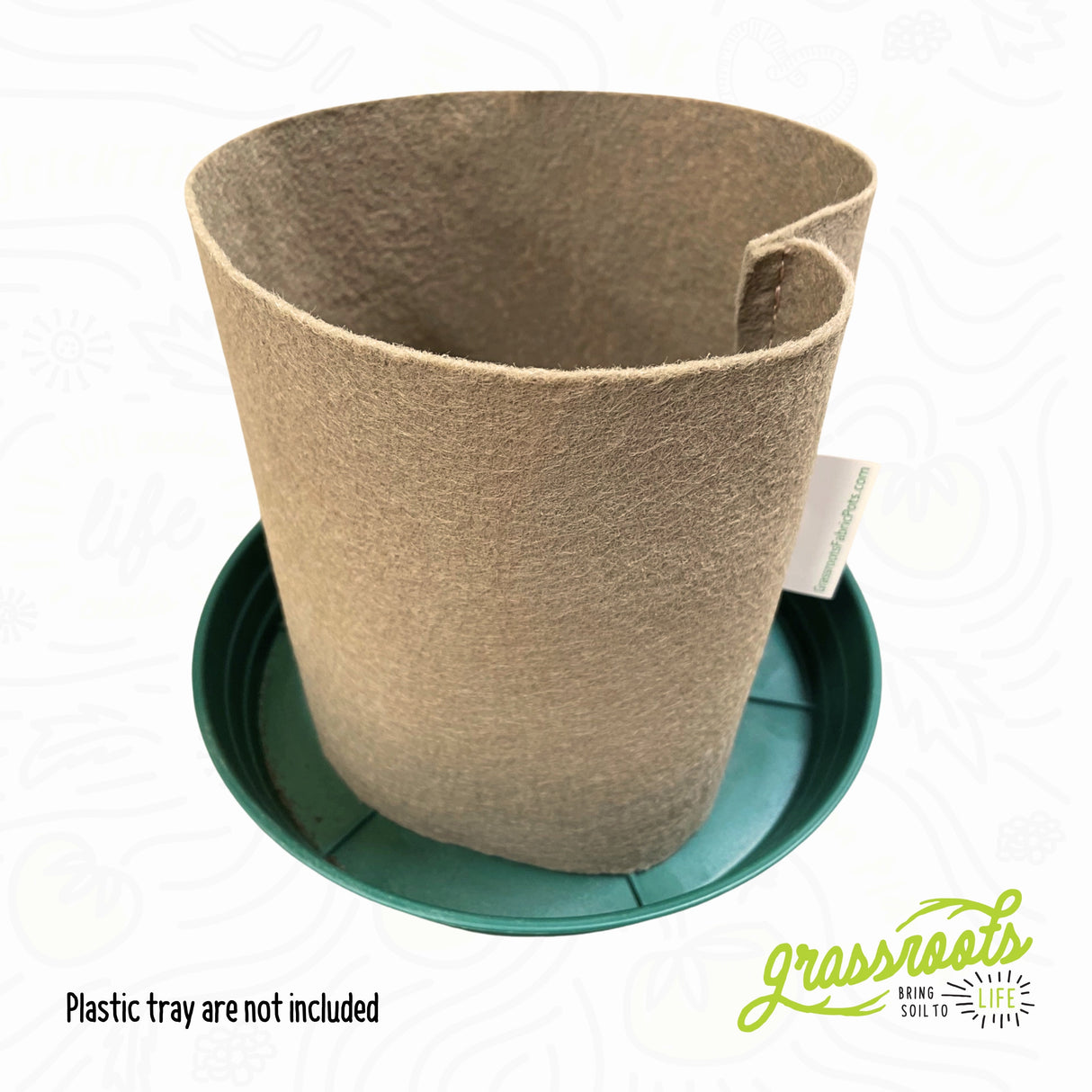 Grassroots Bottomless Fabric Pot, One Gallon