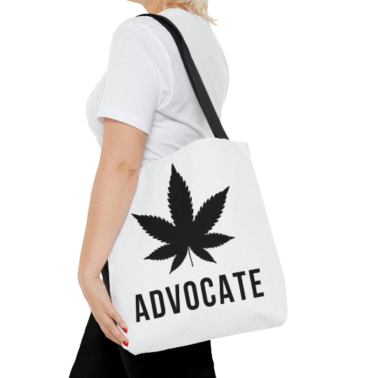Cannabis Advocate Pot Leaf Mens Tote Bag