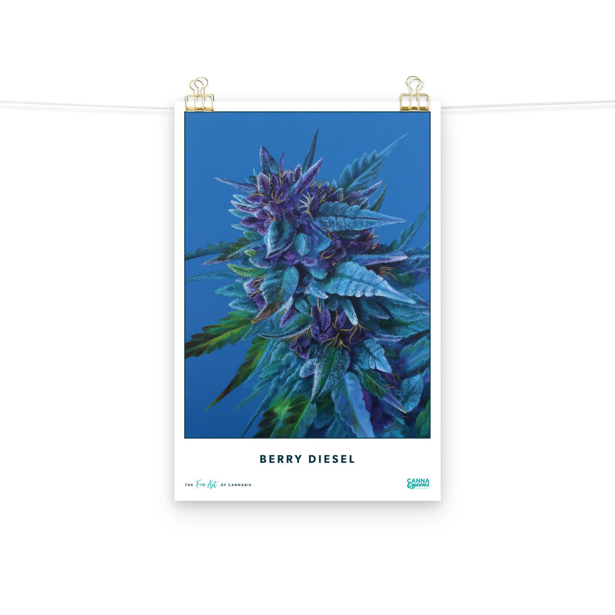 Berry Diesel Cannabis Strain Poster 12" x 18"