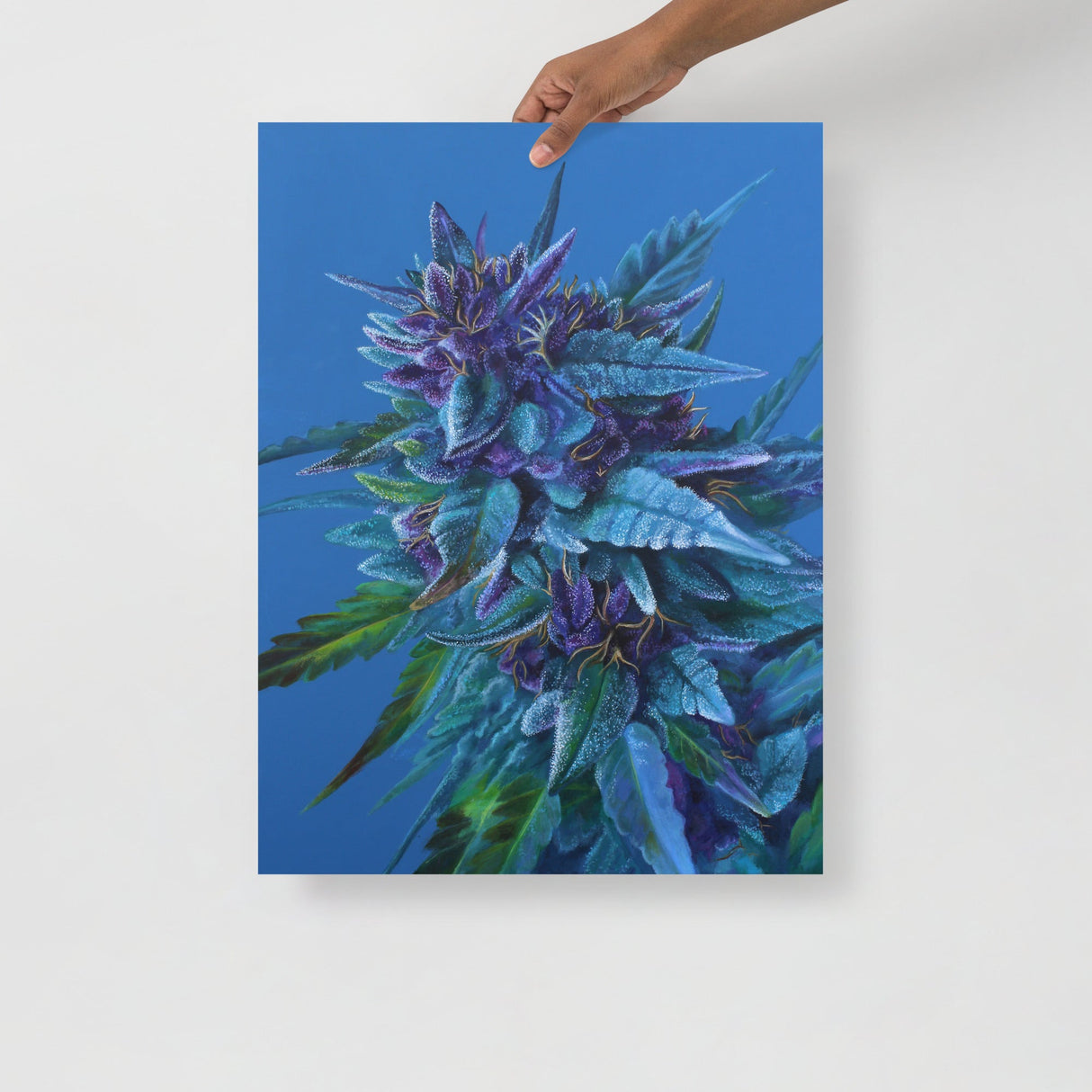 Berry Diesel Cannabis Strain Art Poster – 18x24" Matte Print