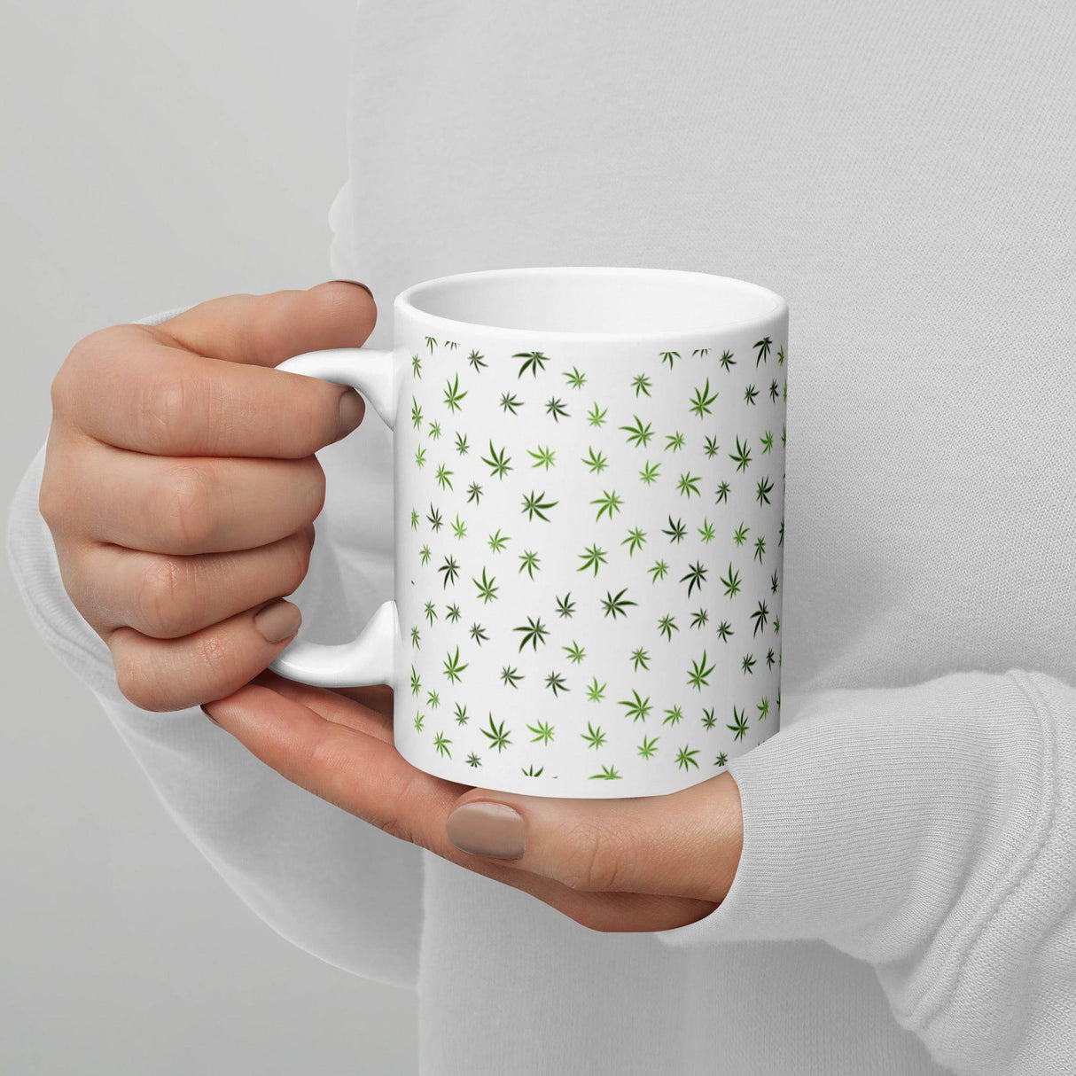 Cannabis Leaf Pattern Mug