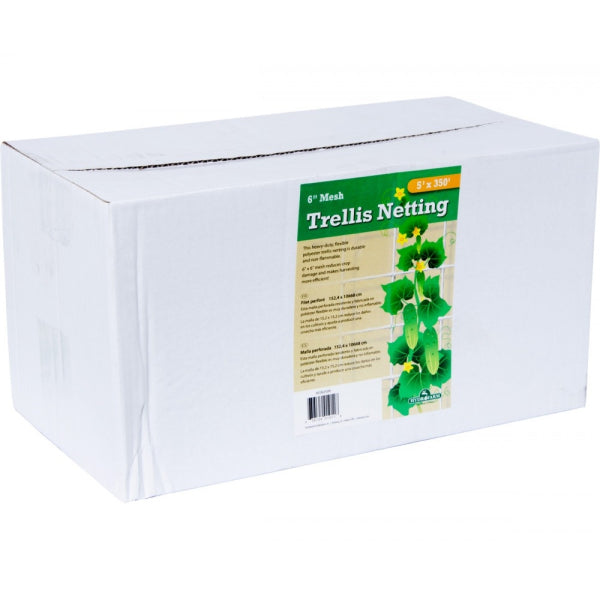 Polyester (Soft) Trellis Netting 5 ft x 350 ft Bulk Roll 6 in Mesh
