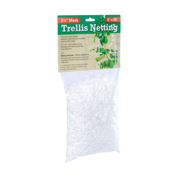 Polyester (soft) Trellis Netting 5' x 60', 3.5" Mesh