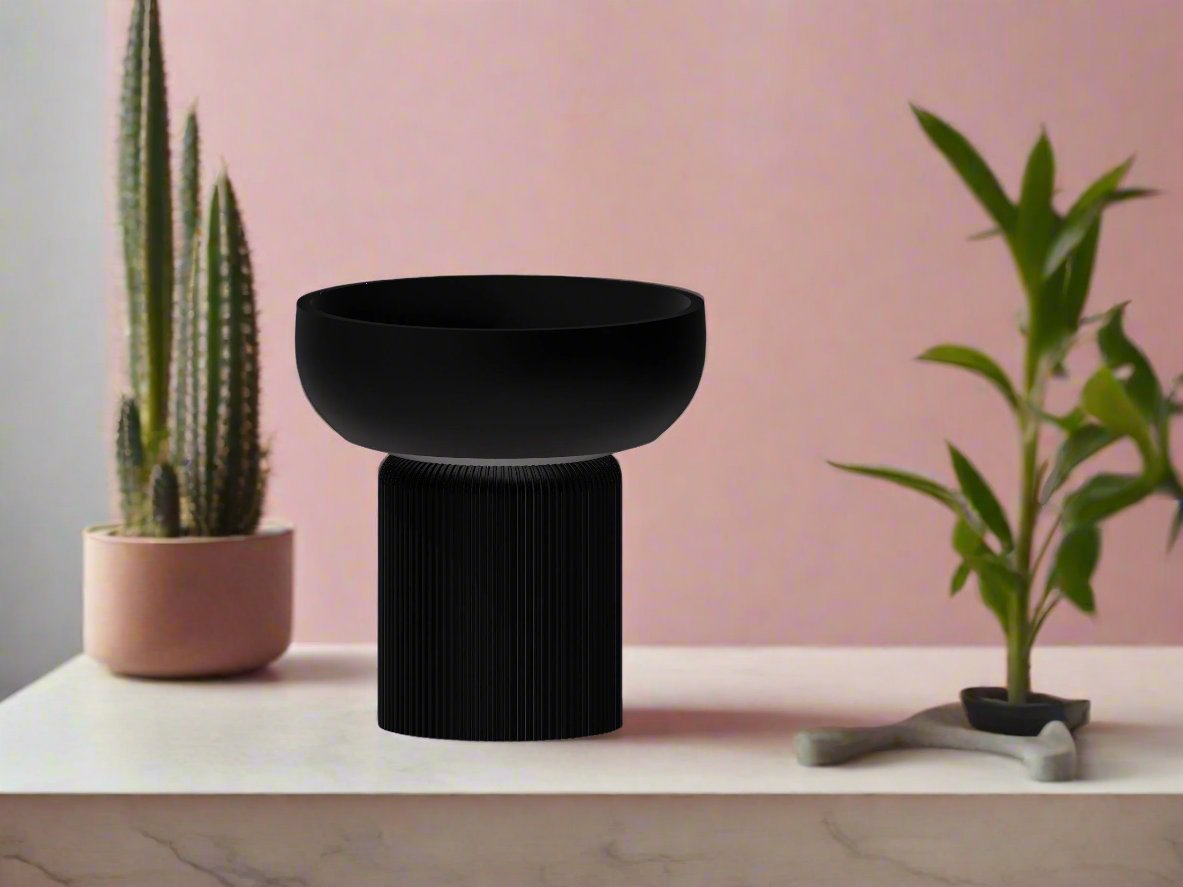 Modern Pedestal Plant Pot – Two-Piece Design