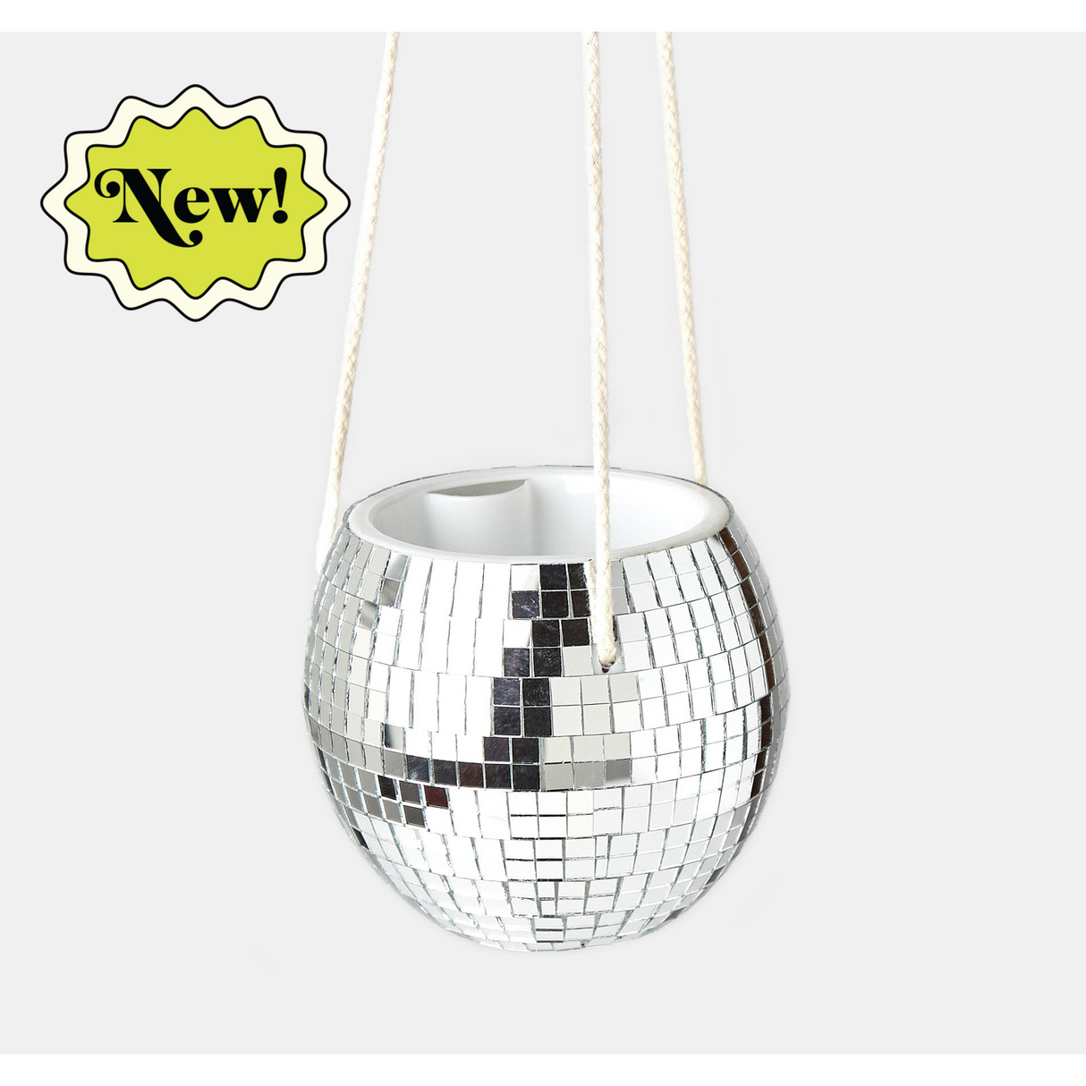 Disco Ball Hanging Planter – Self-Watering Pot