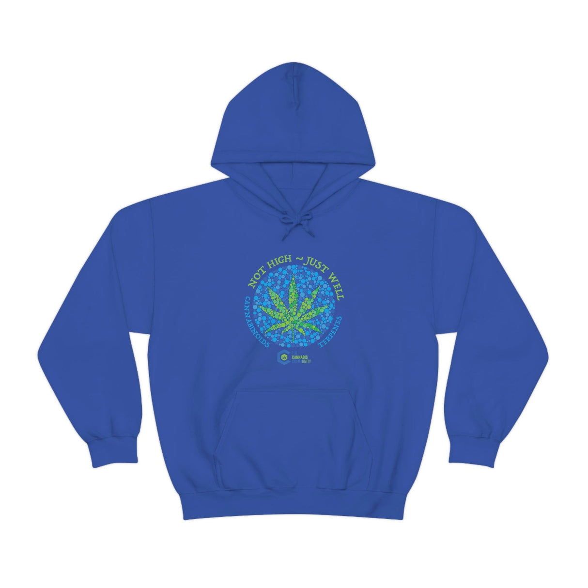 Not High, Just Well Cannabis Hoodies