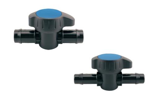 Hydro Flow Barbed Ball Valve - Blue Top