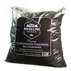Ridgeline Organics Premium Earthworm Castings bag