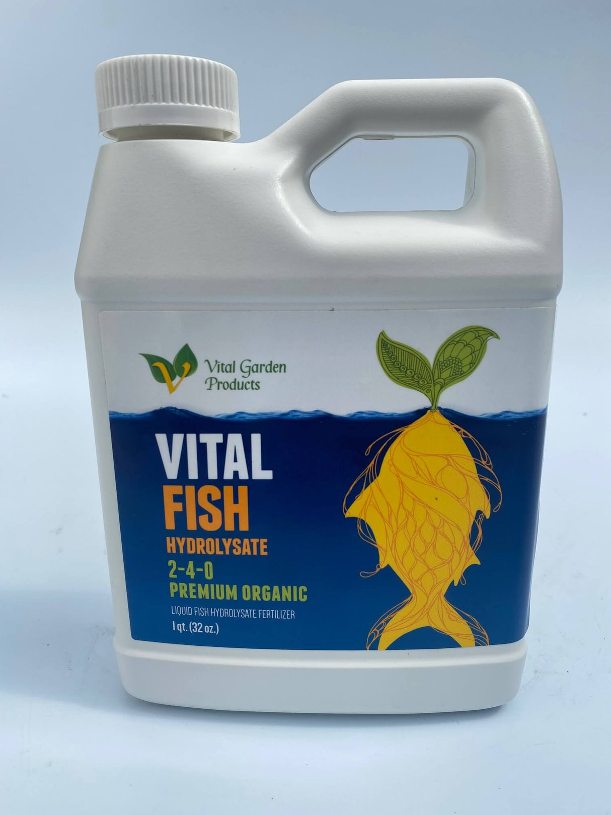 Vital Fish Hydrolysate 2-4-0 – Organic Liquid Fertilizer for Growth & Bloom