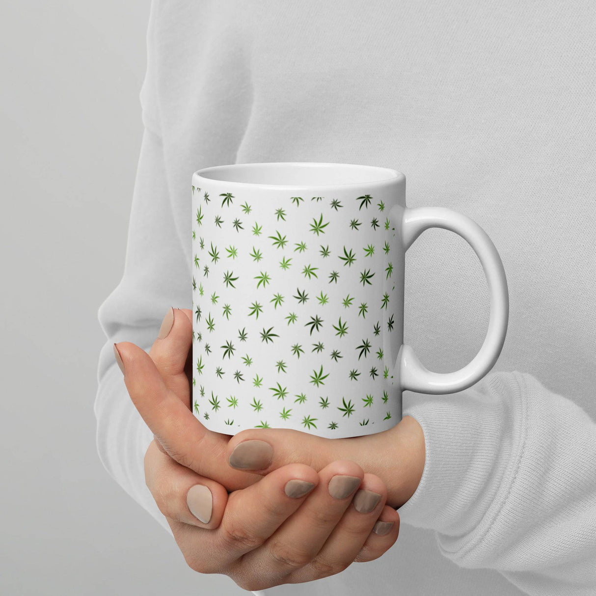 Cannabis Leaf Pattern Mug