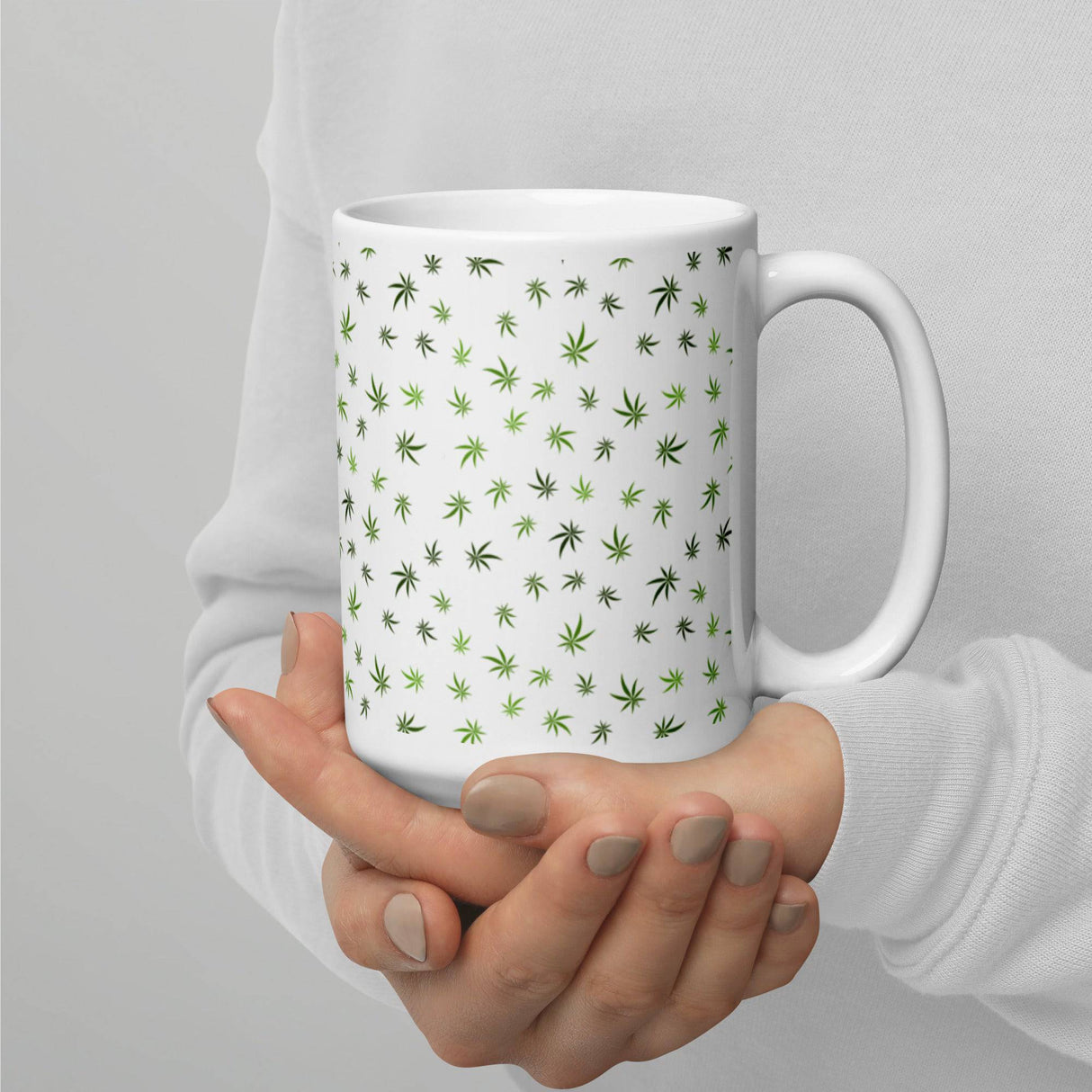 Cannabis Leaf Pattern Mug