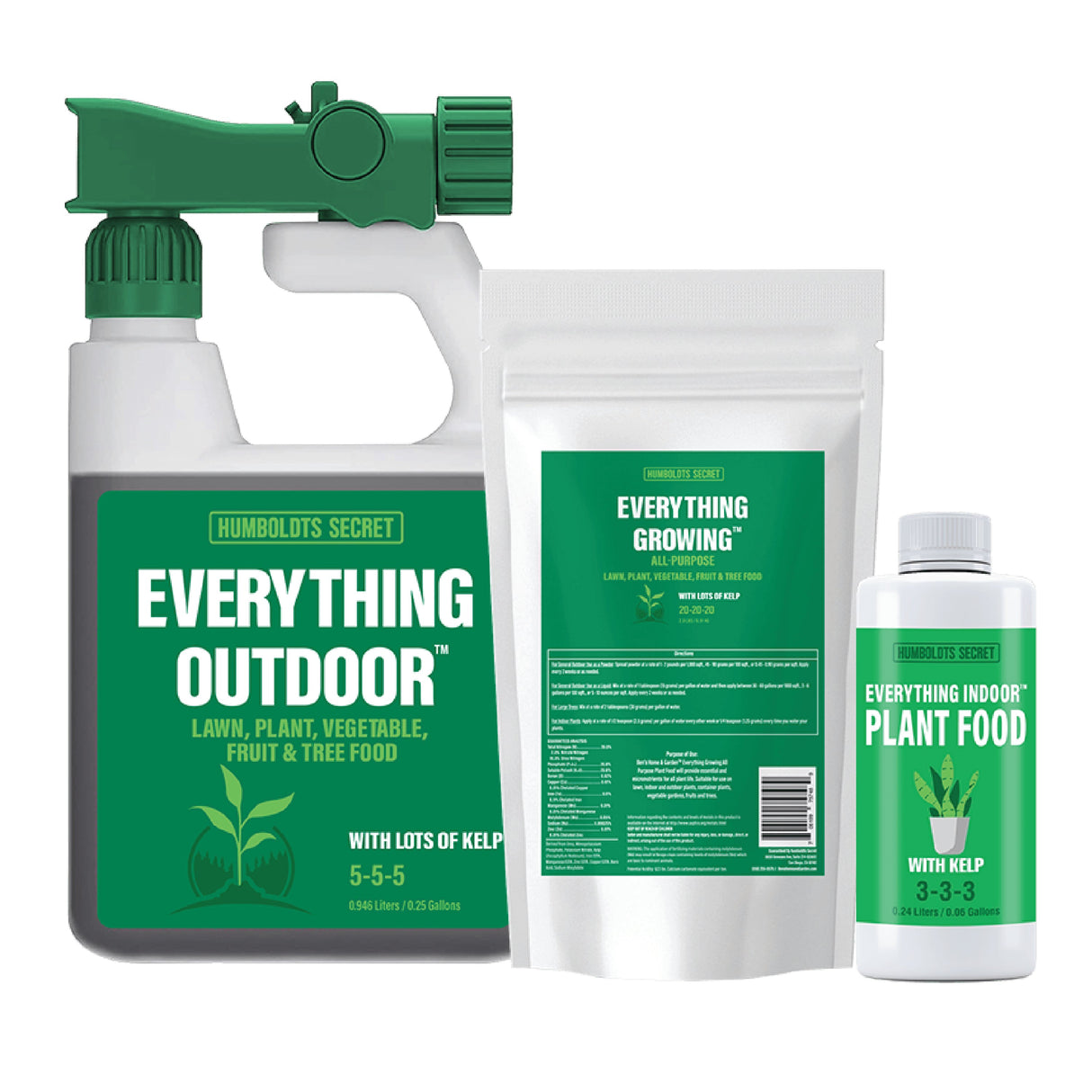 Humboldts Secret Everything Kit – Indoor, Outdoor & All-Purpose Plant Food Bundle