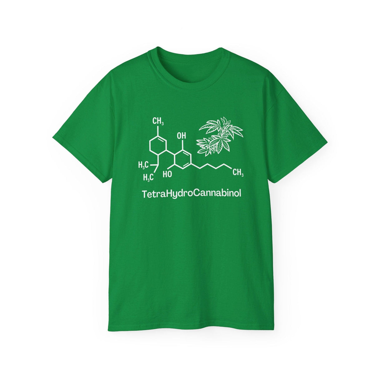 Tetrahydrocannabinol (THC) Molecule Weed Shirt