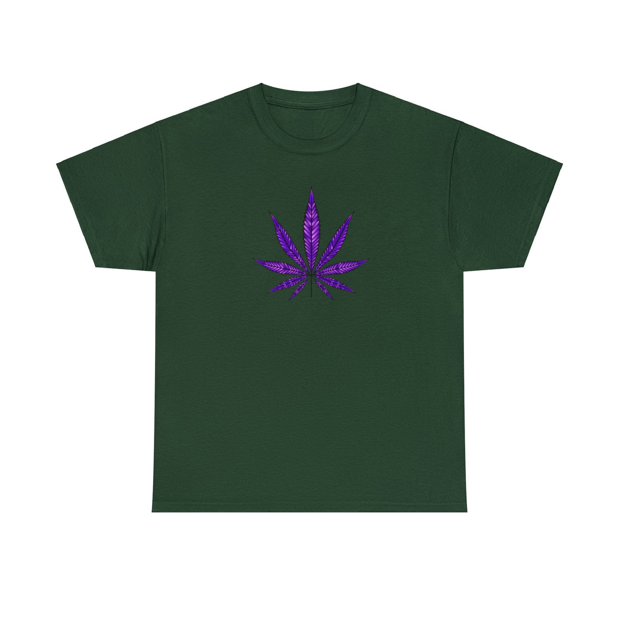 Purple Cannabis Leaf Tee