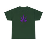 Purple Cannabis Leaf Tee