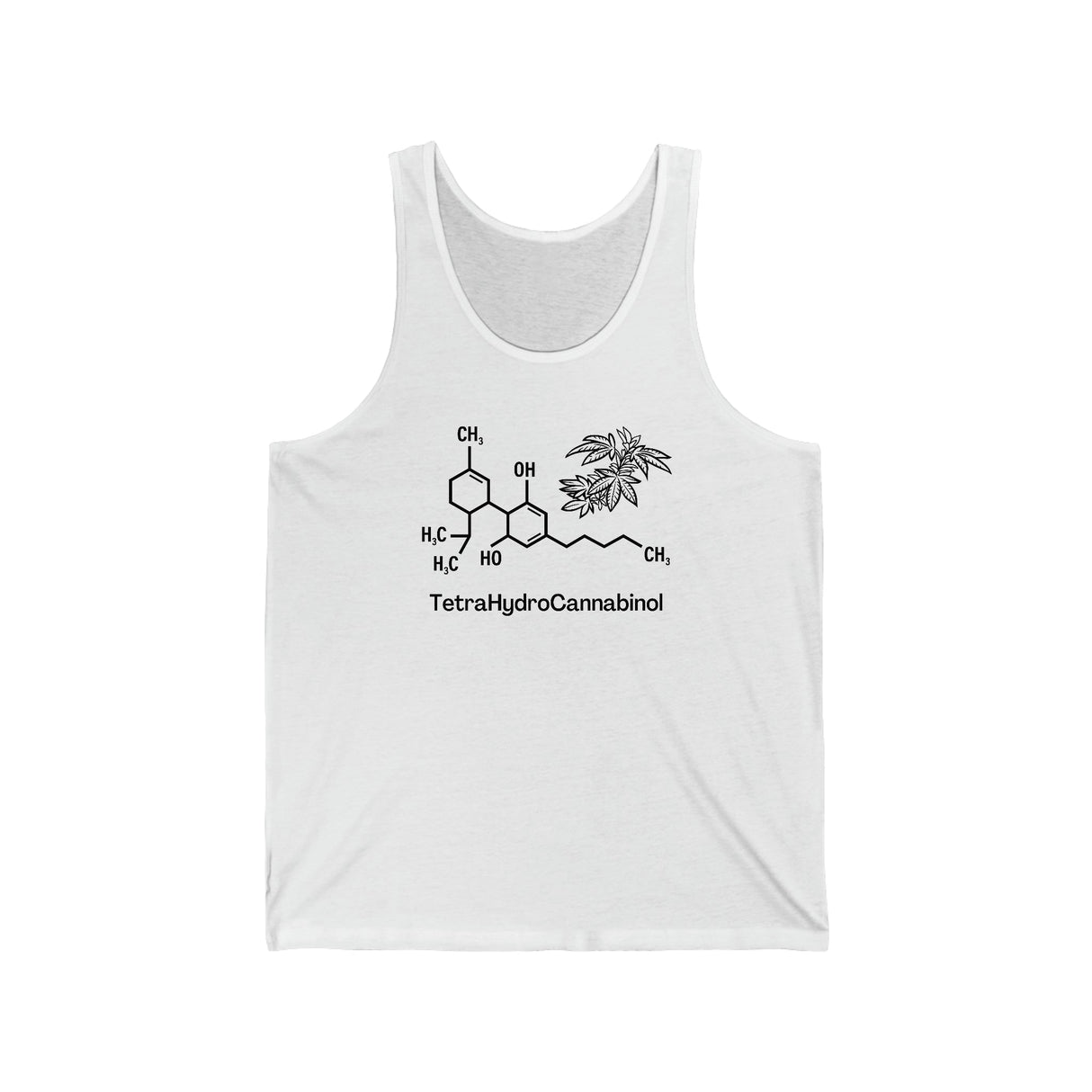 Tetrahydrocannabinol (THC) Weed Jersey Tank