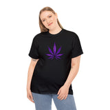 Purple Cannabis Leaf Tee