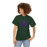Purple Cannabis Leaf Tee