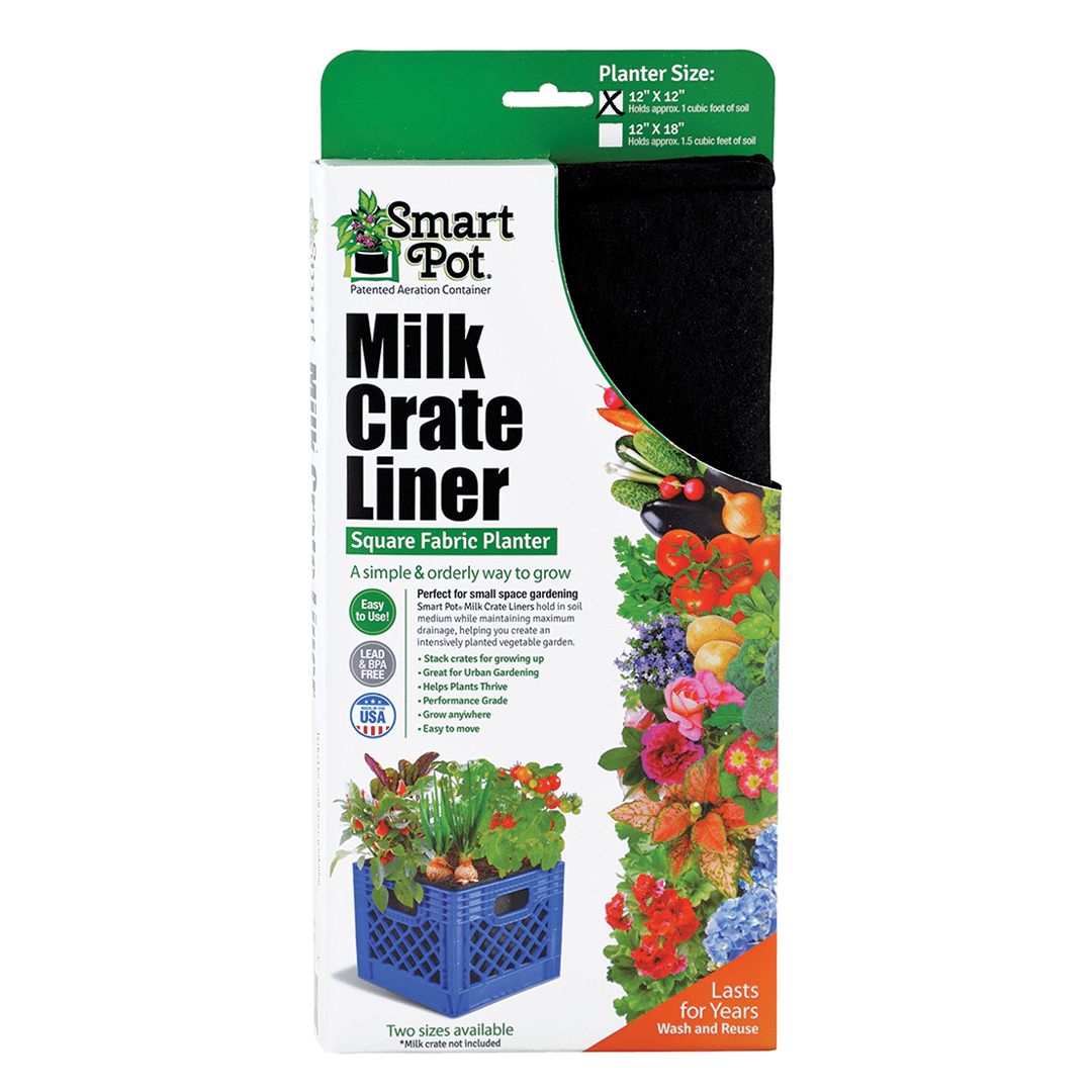 Smart Pot Milk Crate Liner – Fabric Planter Insert for Milk Crates
