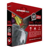 ArmorVac 11”x24” Precut Vacuum Seal Bags - Black & Clear