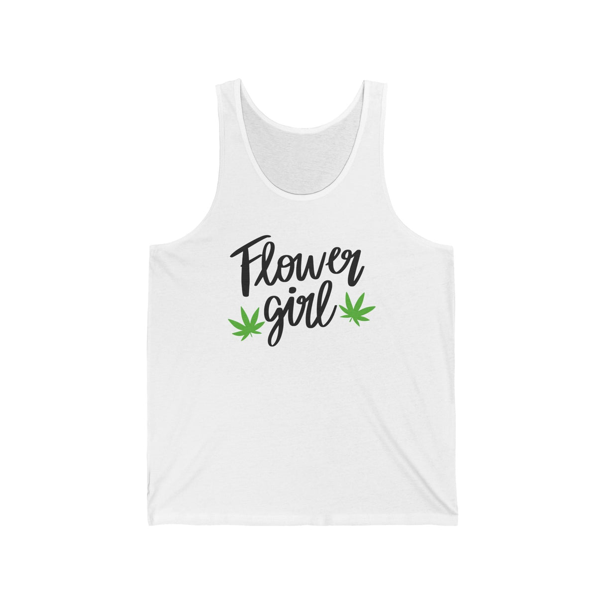 Flower Girl Pot Leaf Jersey Tank Top