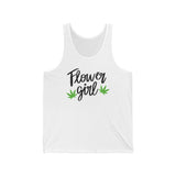 Flower Girl Pot Leaf Jersey Tank Top