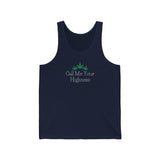 Call Me Your Highness Cannabis Jersey Tank