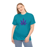 Purple Cannabis Leaf Tee