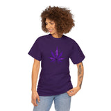Purple Cannabis Leaf Tee