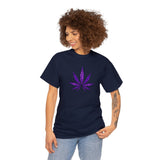 Purple Cannabis Leaf Tee