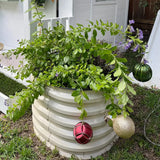 Vegega 17'' Tall 24'' Round Metal Raised Garden Beds Twin Pack v2.0