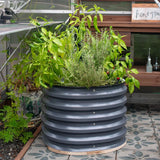 Vegega 17'' Tall 24'' Round Metal Raised Garden Beds Twin Pack v2.0