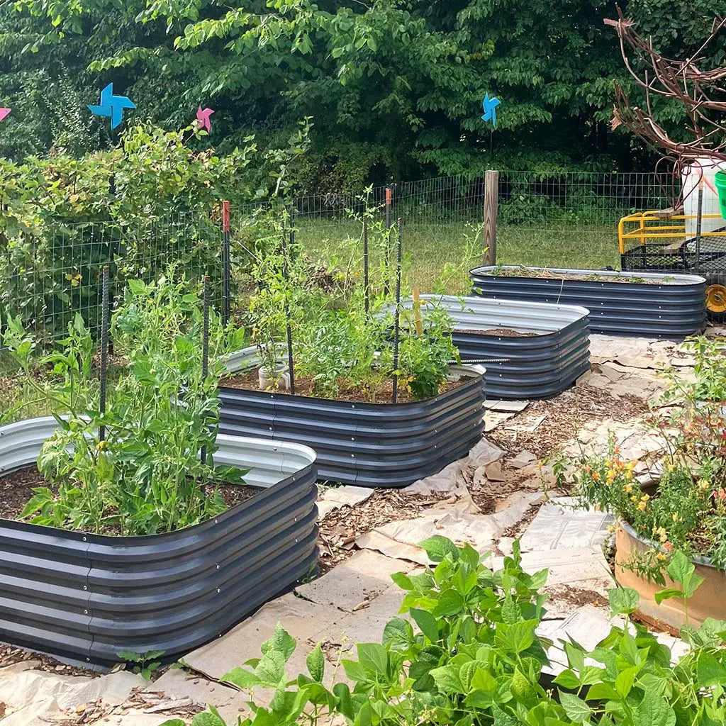Vegega 17'' Tall 6.5'x2' Modern Raised Garden Bed (6 in 1) v2.0