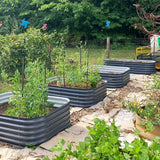 Vegega 17'' Tall 6.5'x2' Modern Raised Garden Bed (6 in 1) v2.0