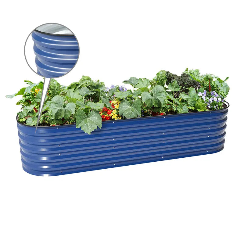 Vegega 17'' Tall 6.5'x2' Modern Raised Garden Bed (6 in 1) v2.0