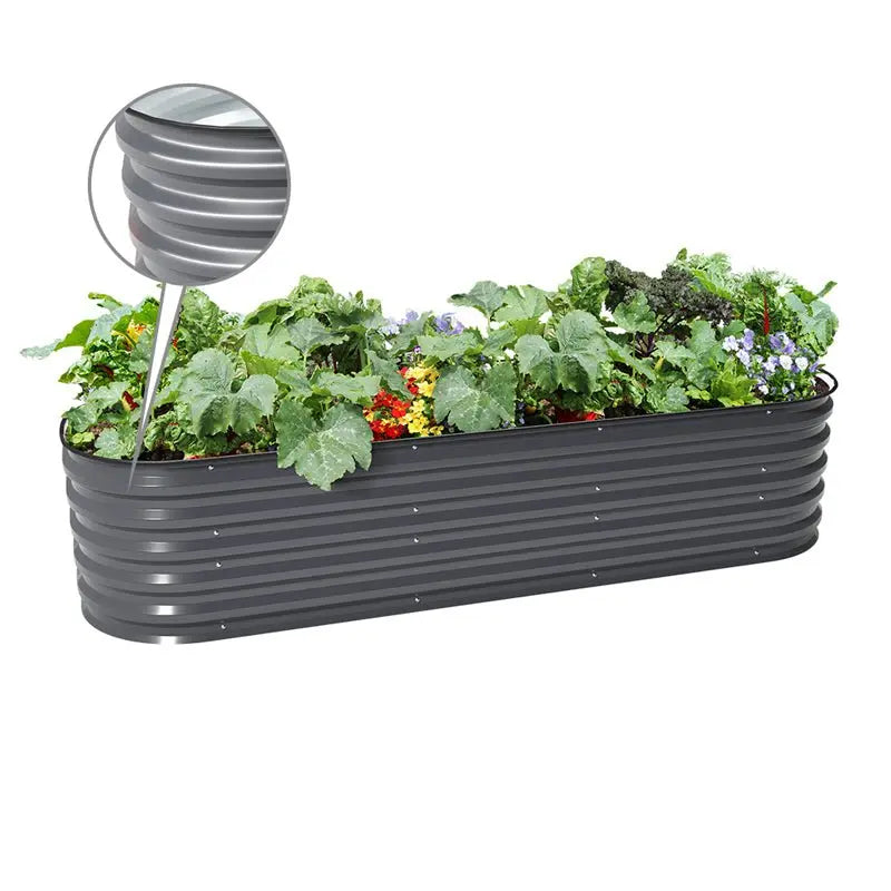 Vegega 17'' Tall 6.5'x2' Modern Raised Garden Bed (6 in 1) v2.0