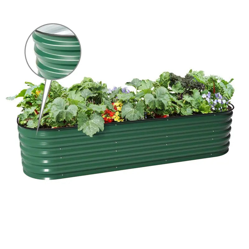 Vegega 17'' Tall 6.5'x2' Modern Raised Garden Bed (6 in 1) v2.0