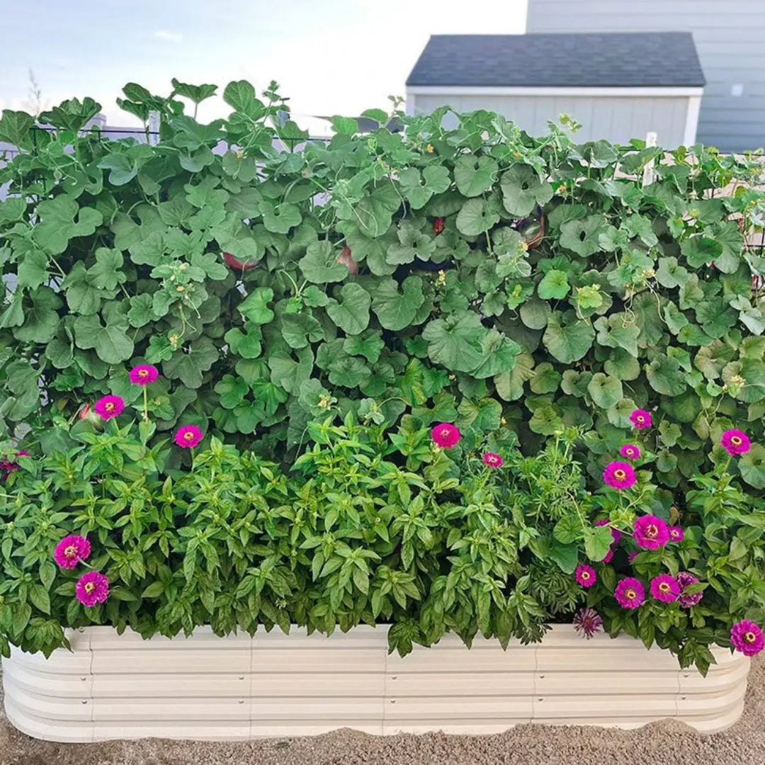Vegega 17'' Tall 8x2 Metal Raised Garden Beds (9 in 1) v2.0
