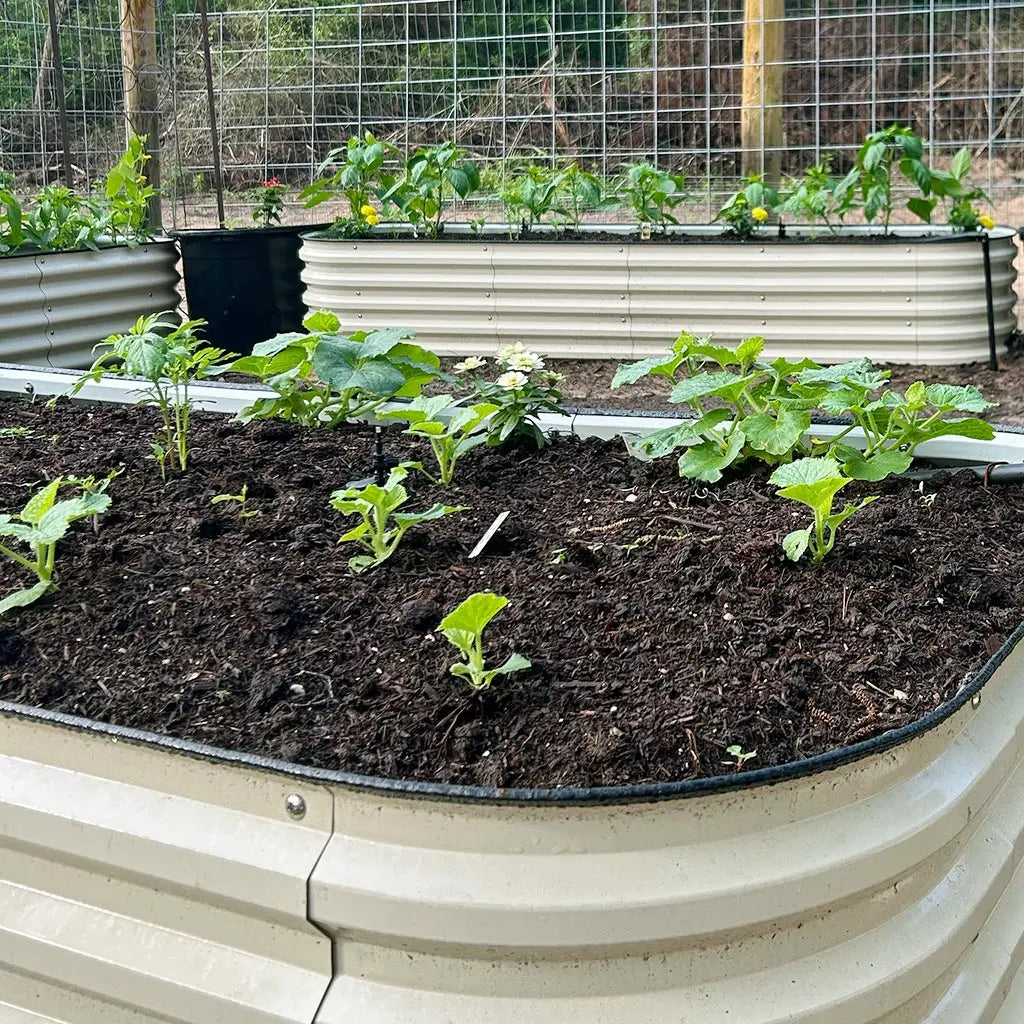 Vegega 17'' Tall 8x2 Metal Raised Garden Beds (9 in 1) v2.0