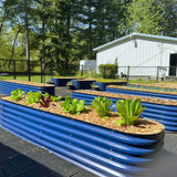 Vegega 17'' Tall 8x2 Metal Raised Garden Beds (9 in 1) v2.0