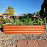 Vegega 17'' Tall 8x2 Metal Raised Garden Beds (9 in 1) v2.0