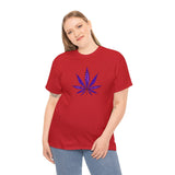 Purple Cannabis Leaf Tee