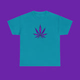 Purple Cannabis Leaf Tee