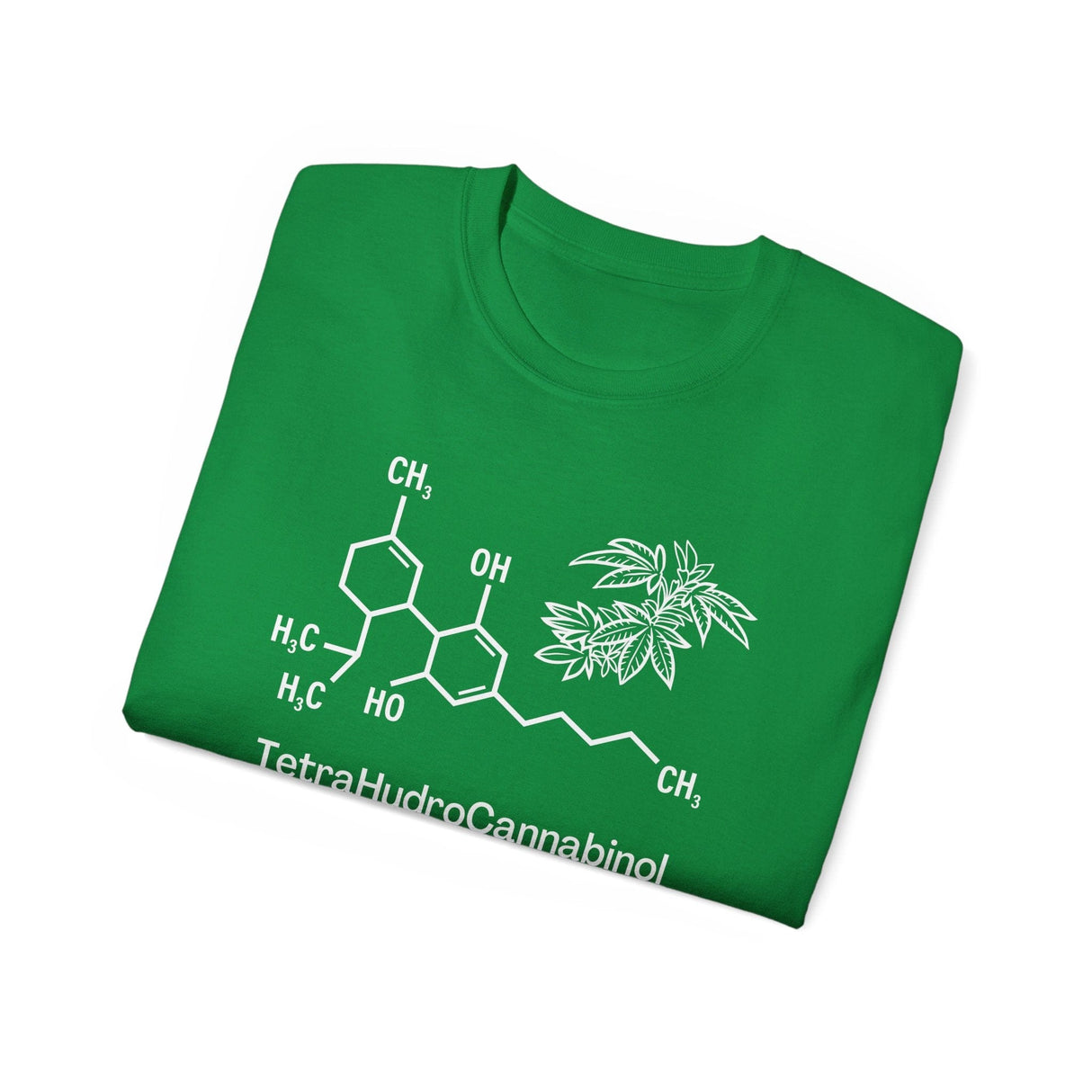 Tetrahydrocannabinol (THC) Molecule Weed Shirt