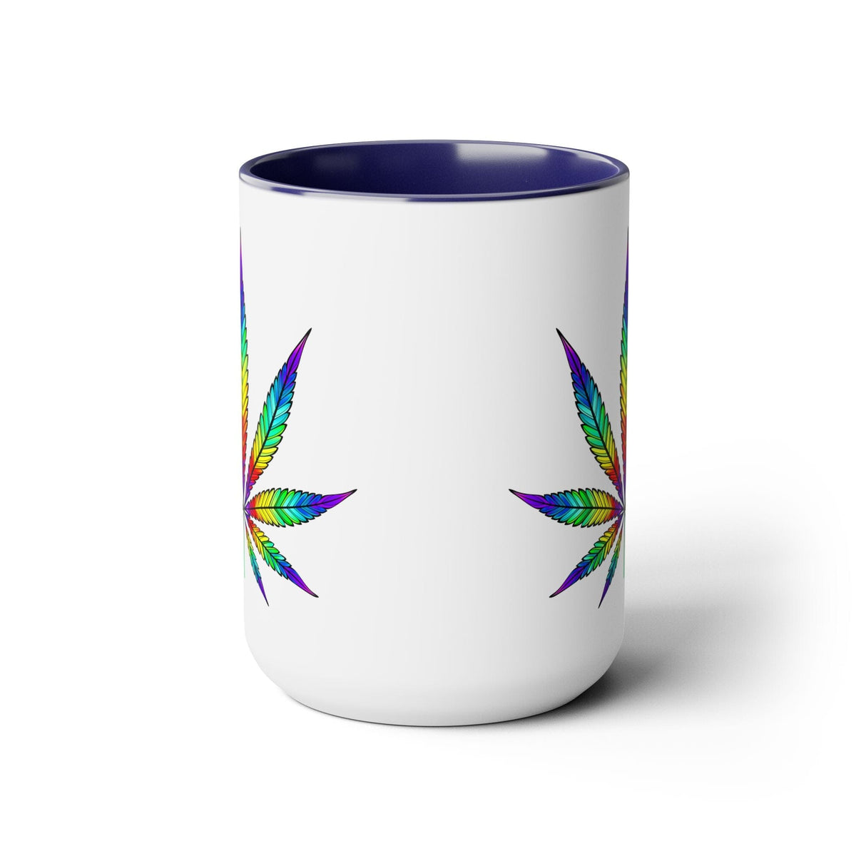 Vibrant Rainbow Cannabis Mug
