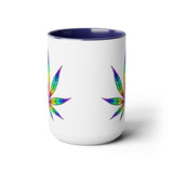 Vibrant Rainbow Cannabis Mug