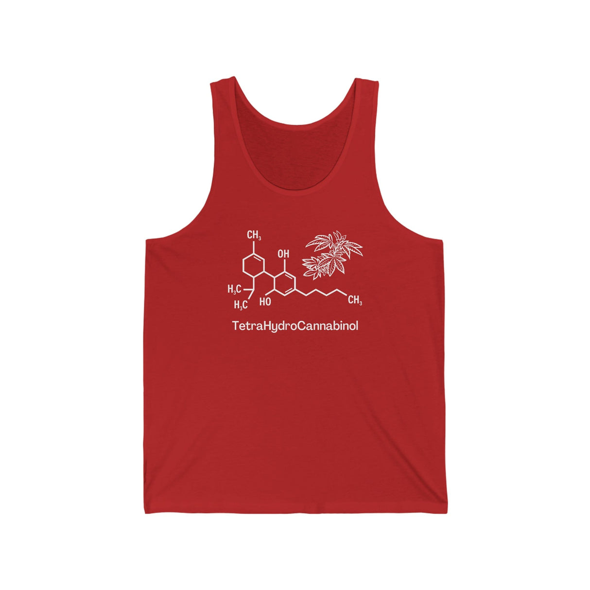 Tetrahydrocannabinol (THC) Weed Jersey Tank